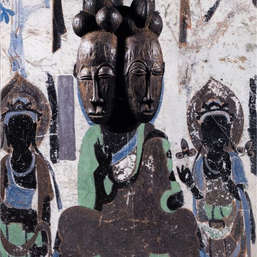 Evolution-Seated Buddha from the North Wall of Mogao Cave No. 390, Baoule Mask