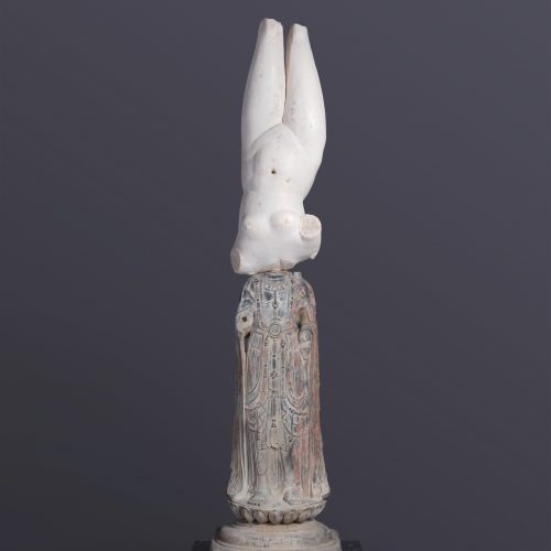 Eternity-Sui Dynasty Standing Bodhisattva, Marble Statuette of Aphrodite Anadyomene