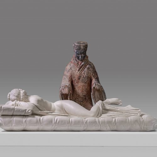 异形 2 – 沉睡的赫马佛洛狄忒斯，西汉陶抚瑟女俑