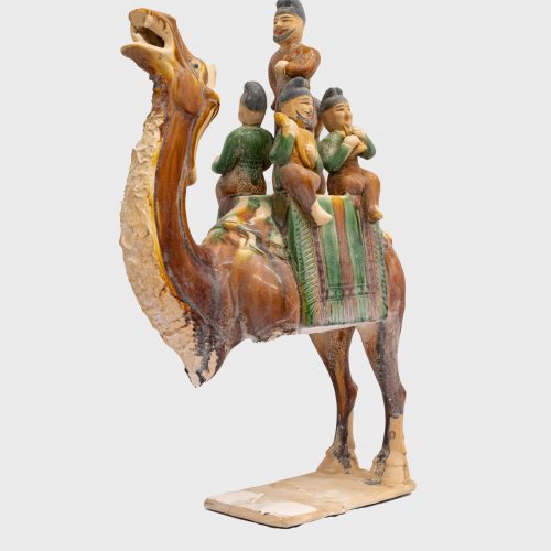 Alien 4 - Earthenware with Three-color (sancai) Glaze of a Troupe of Musicians on a Camel