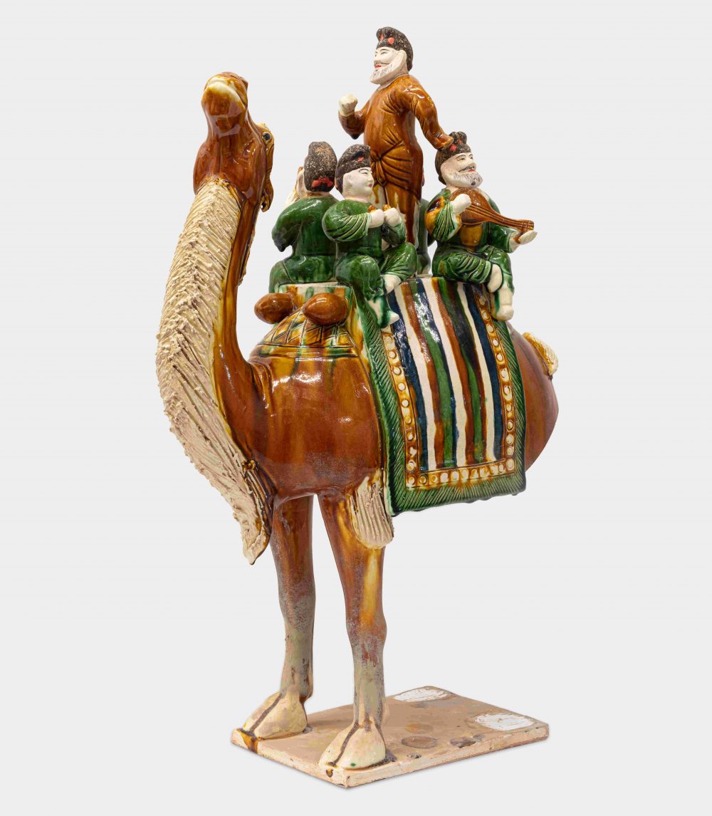 Alien 4 - Earthenware with Three-color (sancai) Glaze of a Troupe of Musicians on a Camel