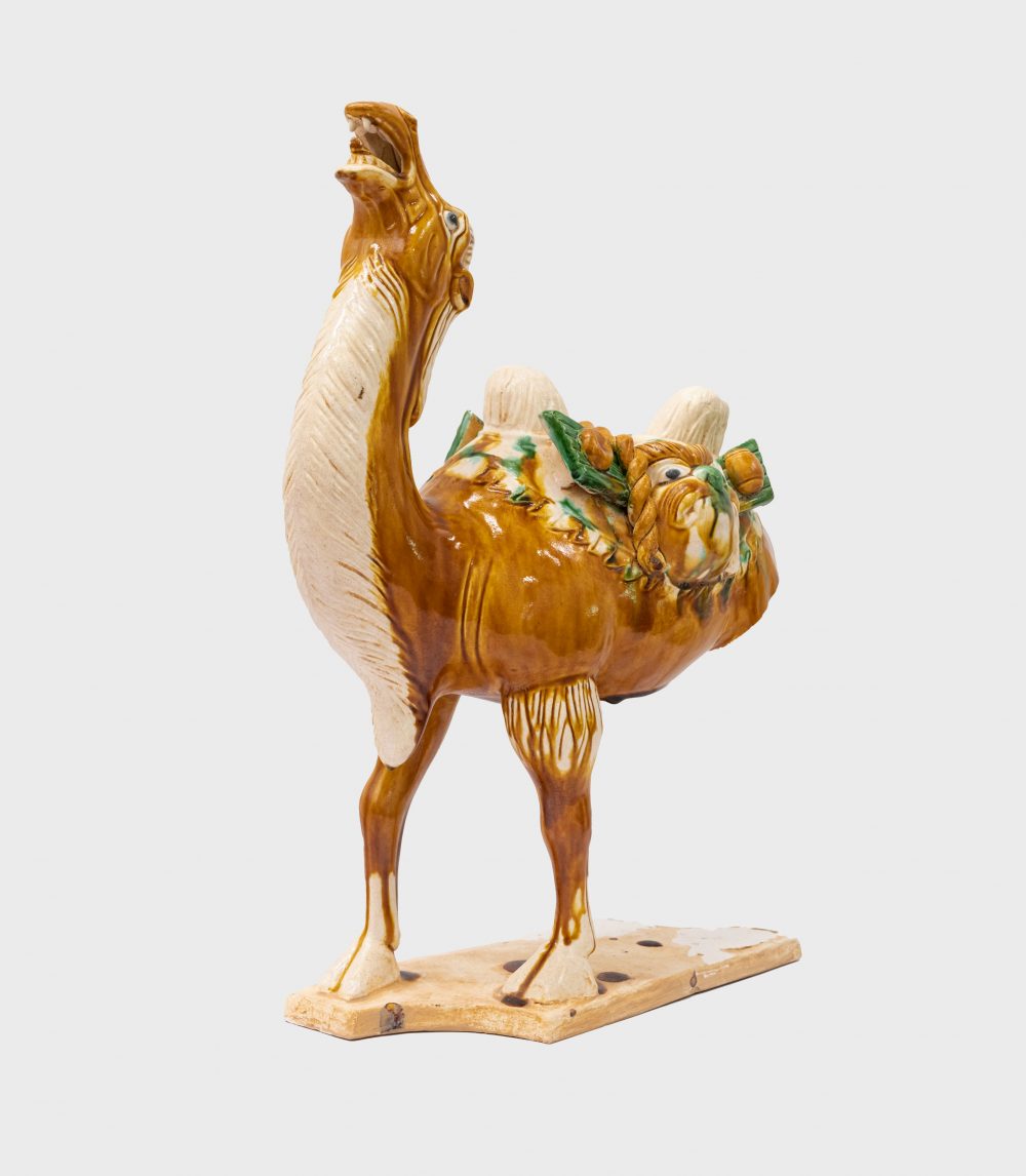 Alien 4 - Earthenware with Three-color (sancai) Glaze of a Camel with Saddle Bags